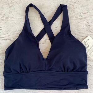 Athleta Longline Plunge Bikini Top D/DD